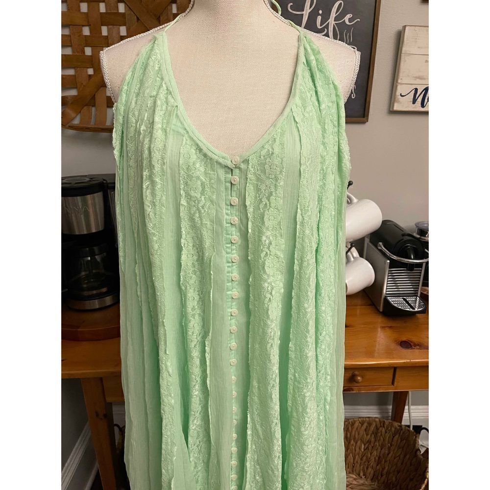 Free People Sweet Sea Maxi Dress size L - Picture 5 of 12